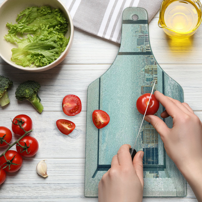 Planche à découper en verre trempé Ambesonne