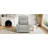 Manual Recliner 270°Swivel Rocker Recliner Chair-1909792201