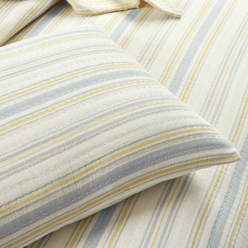 Alsey Cotton 3 Piece Quilt Set, Queen Quilt + 2 Shams