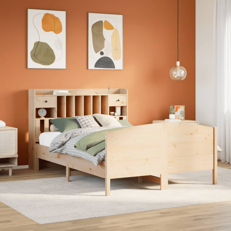 Ochlocknee Solid Wood Bed, 160 x 200cm, White