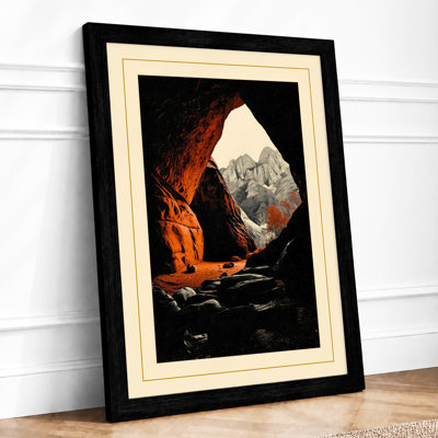 Cave Outlook Landscape - Framed Print