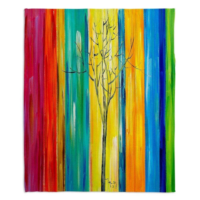 Couverture sherpa doux arbre arc ii, l 51 po x L 60 po