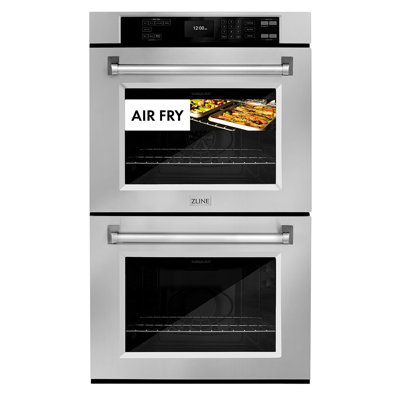 ZLINE 30 in. True Convection Double Wall Oven w/ Air Fry and Self Clean