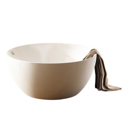 Baignoire ronde moderne simple en acrylique