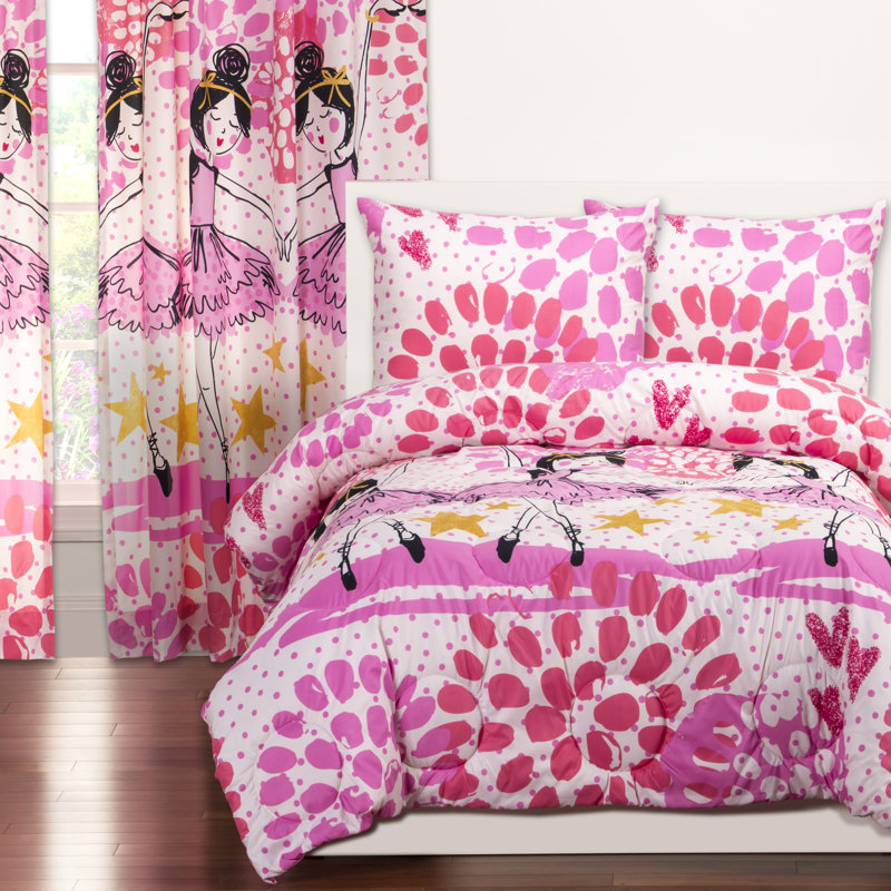 Twinkle Toes Reversible Comforter Set, Full/Queen