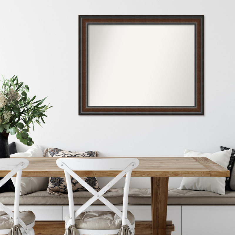Halcott Solid Wood Rectangle Wall Mirror, 35" H x 28" W