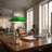 Kandace Antique Vintage Chrome Sleek Green Glass Shade Bankers Table Lamp With Pull Switch For Living Room-122625796-129105555