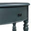 Console avec tiroir et tablette de style campagnard Farmhouse - Table d'appoint rustique, table de canapé pour l'entrée, le salon, le couloir et le vestibule (bleu marine)-1351713940