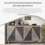 Buffet moderne bicolore à contraste visuel avec tablettes réglables-213897826