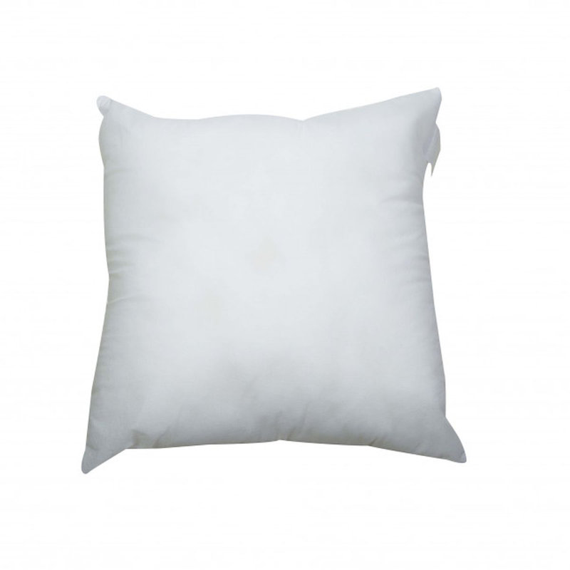16" Square White Cotton Reversible Pillow Insert