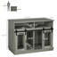 Mobilier de cage pour chien pour grands chiens ou chenil double pour petits chiens avec tablettes, portes coulissantes-1822403659