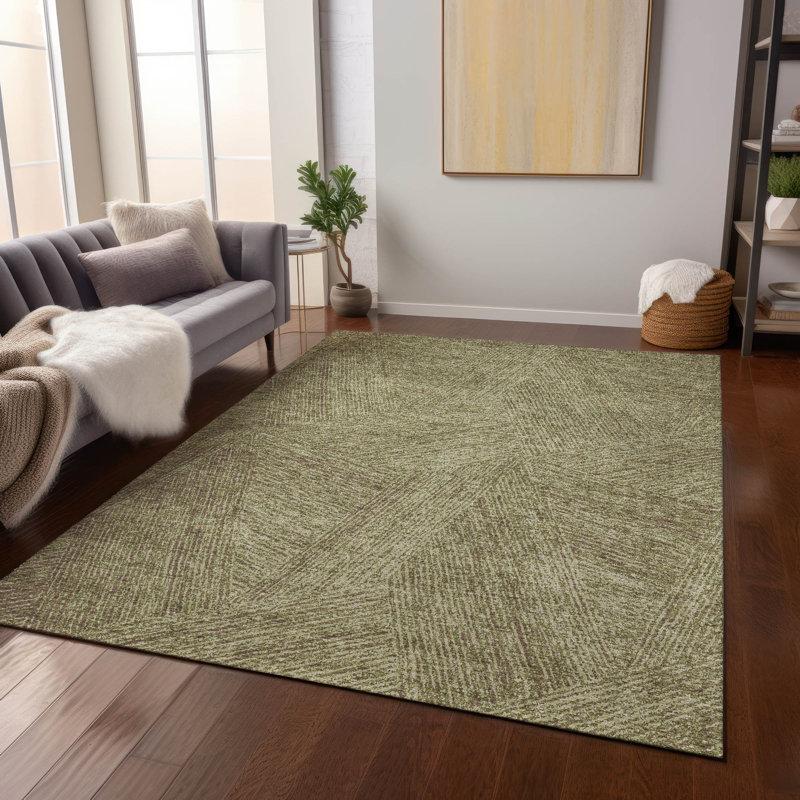 Tapis intérieur / extérieur vert Terra , 5' x 7'6"