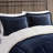 Navy+ Comforter - Full/queen, To , Down Alternative, 2 Shams & 1 Dec Pillow Full/queen , With-117331827