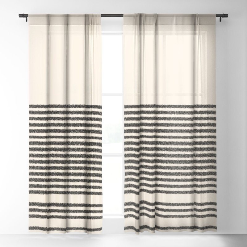 Bryice Sheer Curtain Pair, 50" W x 120" L