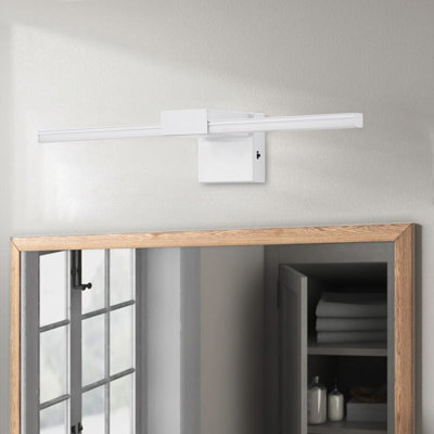 Éclairage avant à miroir 1 lumière DEL blanc à intensité variable