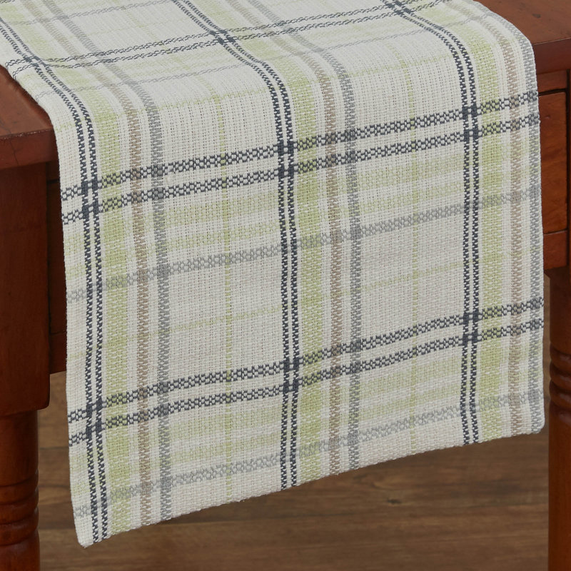 Sharilynn Rectangular Plaid Table Runner, 54" x 13"