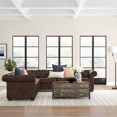 Huskins Faux Leather Sectional Symmetrical