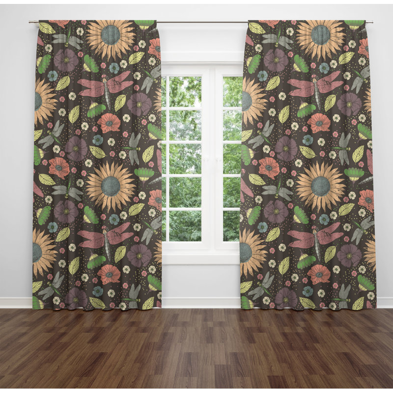 Dohalick Room Darkening Curtain Pair, 40" W x 61" L
