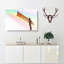 Rainbow On The Angel Of The North In Abstract - Wrapped Canvas Painting-55322807