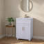 Ensemble de meuble-lavabo simple blanc 24 po