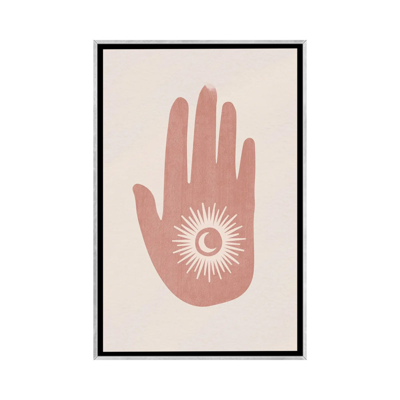 Print, Pas de tapis, H 40 po x l 26 po x P 1,5 po, Toile avec cadre argenté