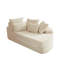 Canapé-lit et fauteuil inclinable semi-circulaire 2 en 1 de 78,5 pouces avec 5 coussins, aucun assemblage requis-1205971805