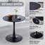 Ensemble de table ronde pour 4 (1 table + 4 chaises)-907644087-907644089
