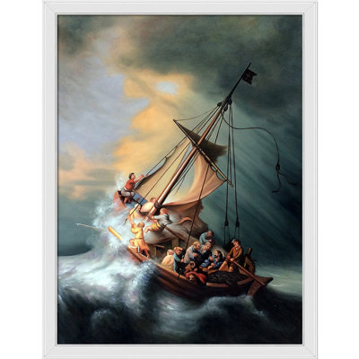 " The Storm On The Sea Of Galilee " by Rembrandt Painting Print