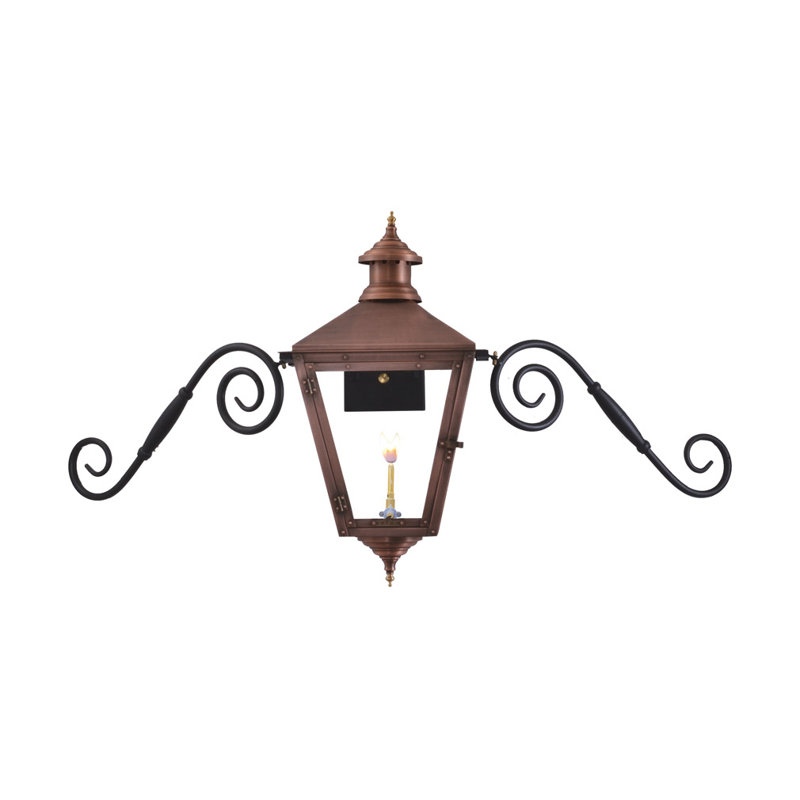 Savannah Outdoor Wall Lantern, 22" H x 47" W x 15" D