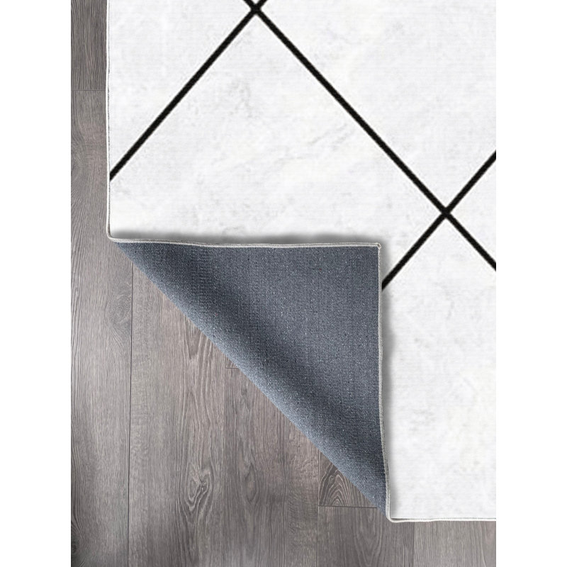 Tapis en coton Madalynn, Rectangle 6 pi 7 po x 9 pi 10 po