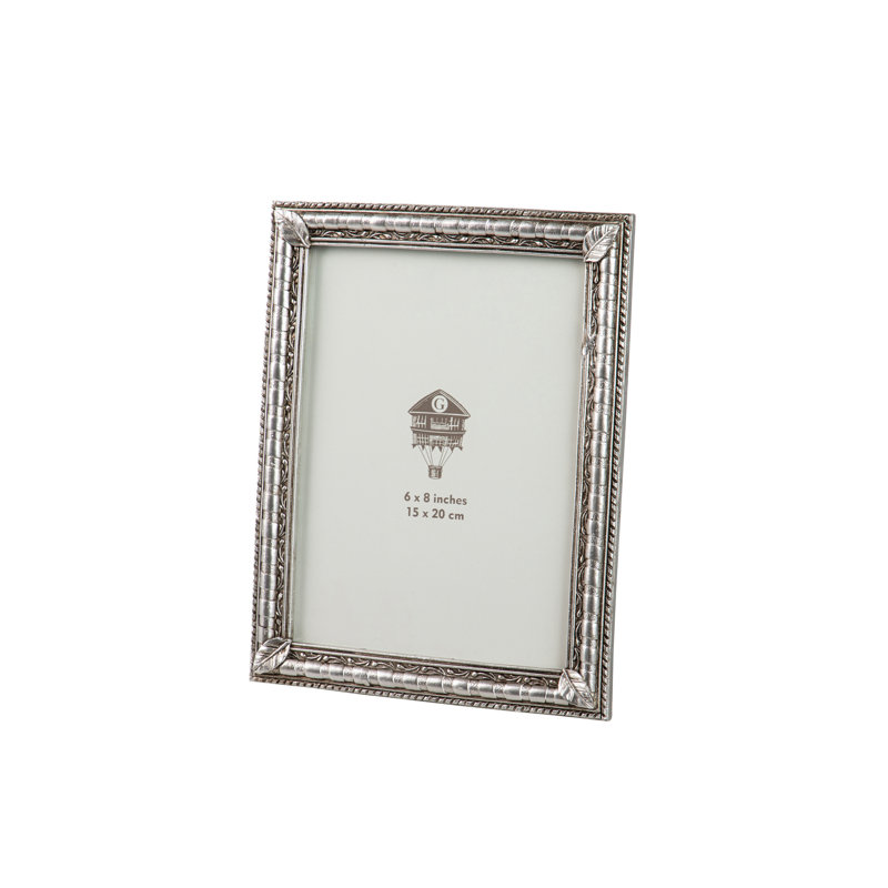 RESIN PHOTOFRAME, 10cm x 15cm, Silver