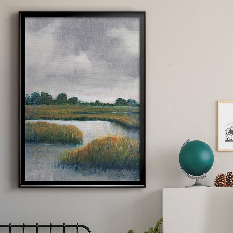 Salt Marshes I, reproduction encadrée de qualité supérieure - prête à être accrochée, H 30,5 po x l 22,5 po x P 1 po