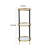 3 Piece Circle Metal and Glass Tiered Shelf-1611266023