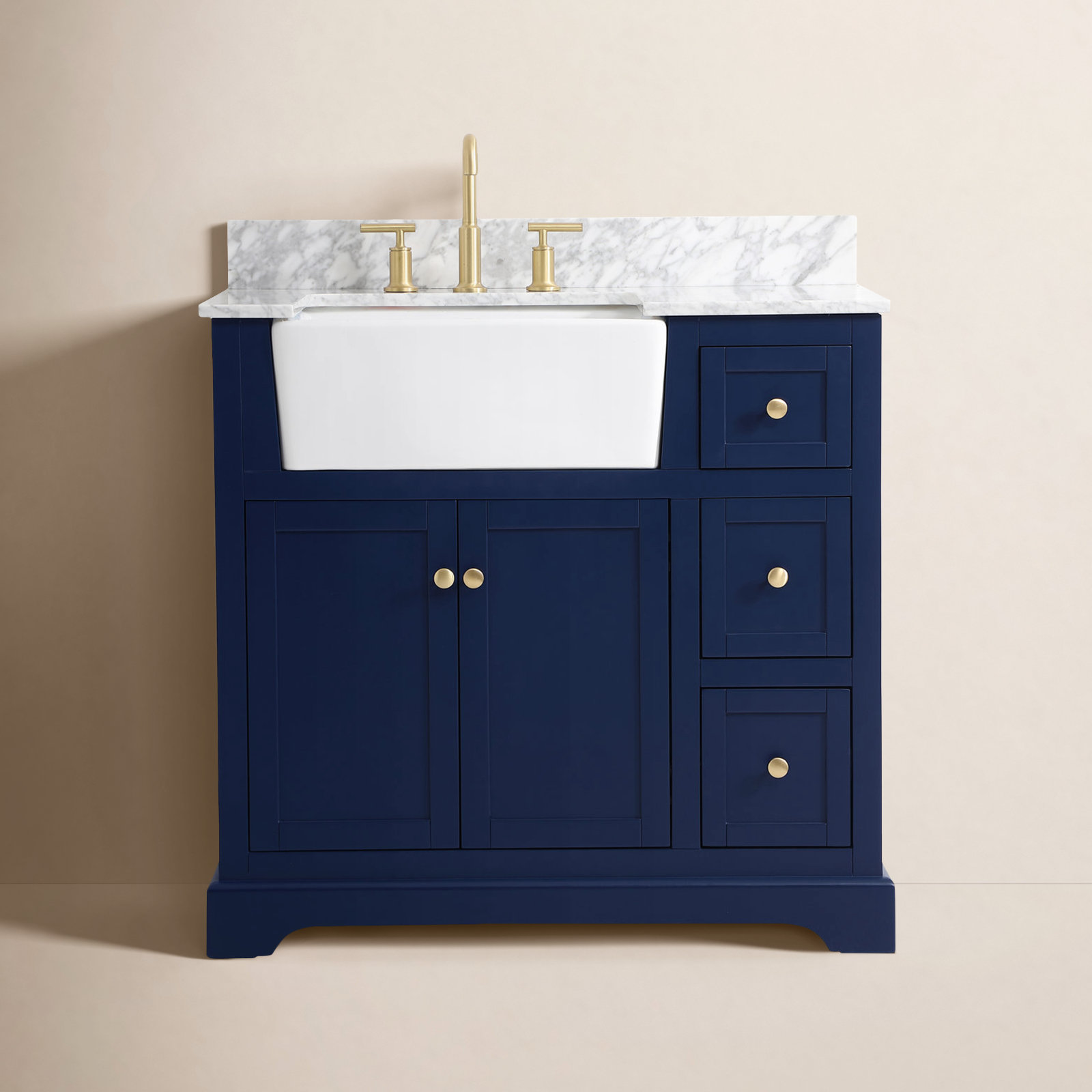 Pardue 36'' Single Bathroom Vanity, Blue