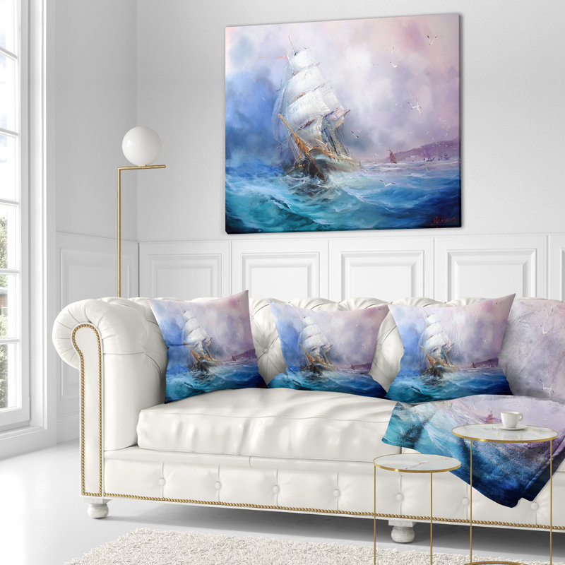 Coussin Sea Breeze - Sea & Shore, 16 po x 1 po, Coussin décoratif