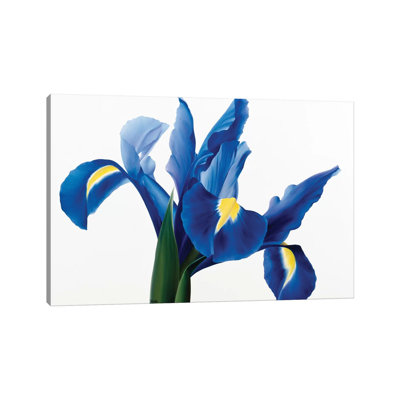 Purple Floral II by Yvonne Poelstra-Holzhaus - Wrapped Canvas Painting