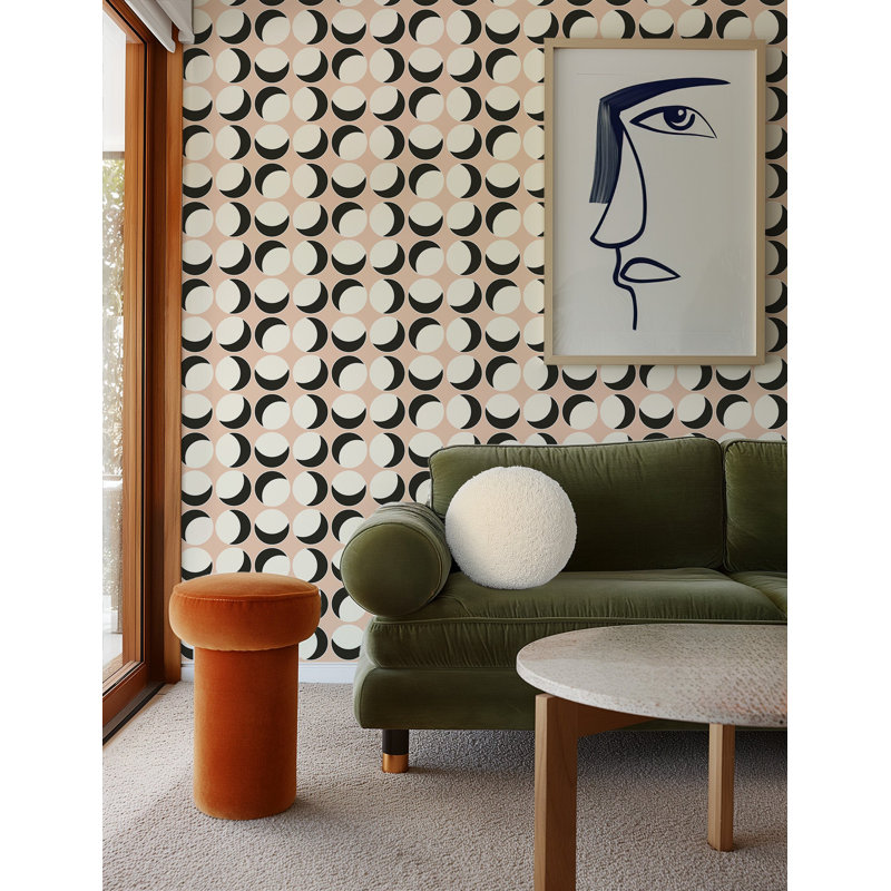Offset - Wallpaper, Non-Pasted, Non-Woven, Blush