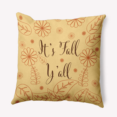 Coussin intérieur / extérieur It's Fall Y'all