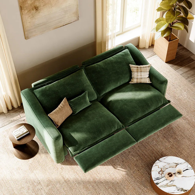 Ergopals-Canapé inclinable électrique, 36" H x 84" W x 37.5" D, Green