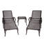 Chaise longue en aluminium coulé brun 1Pcs