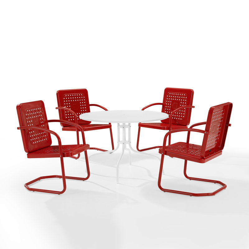 Ensemble de salle à manger Burley, Rouge