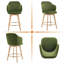 Tabouret de comptoir pivotant avec accoudoirs Ashwell-1929849998