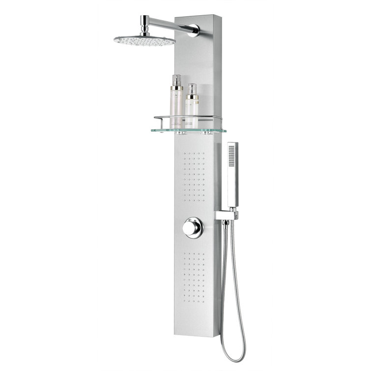 Coastal 43.31" Shower Panel with Fixed Shower Head