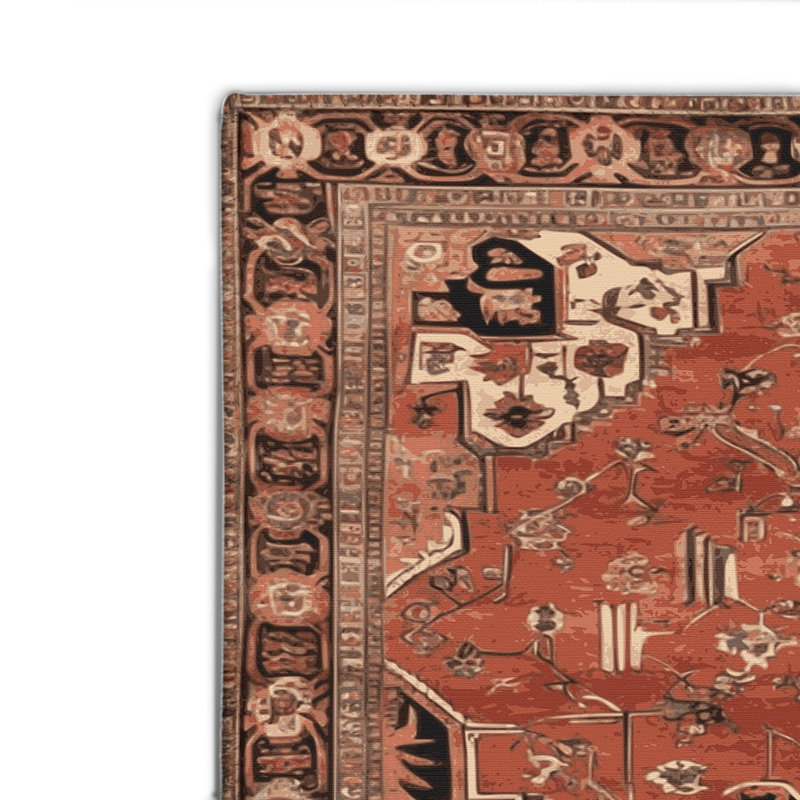 Tapis d'intérieur et d'extérieur brun Persian, Rectangulaire 2 pi x 3 pi