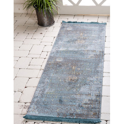 Tapis à motif oriental gris foncé Folmar