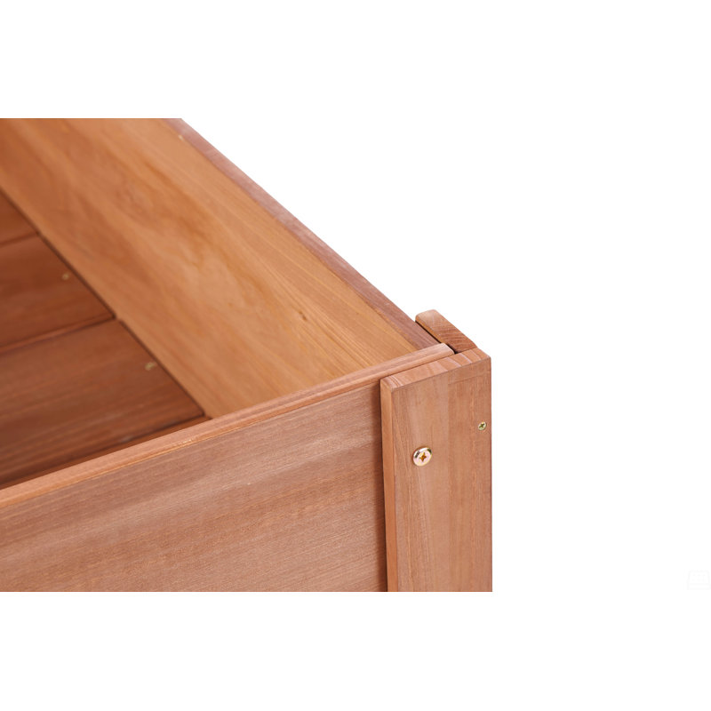 Raised Garden Bed With Legs, Elevated Wooden Planter Box, 31" H x 40" W x 20" D, Brown