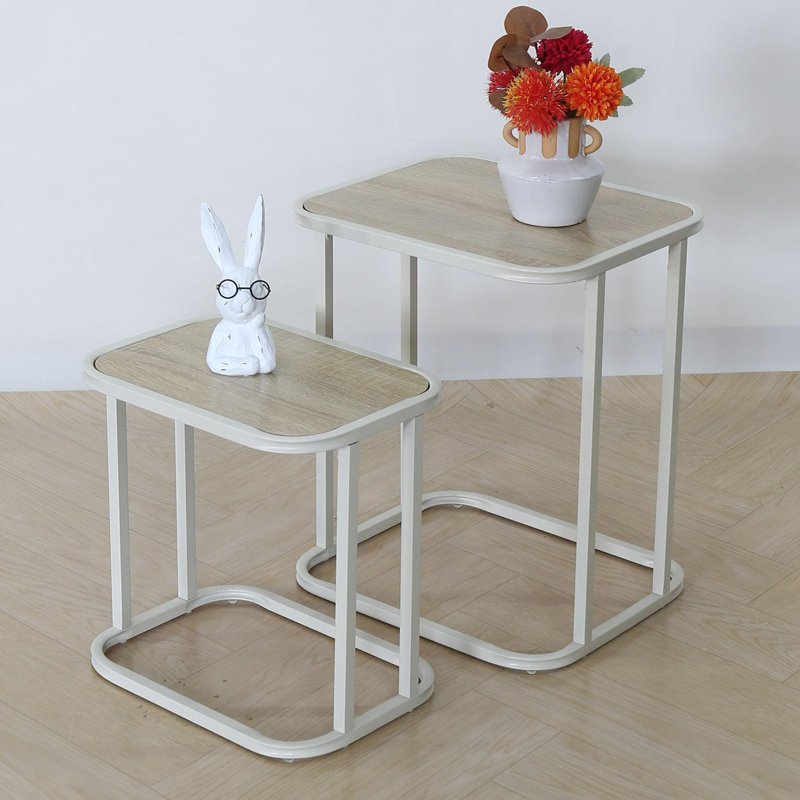 Living Room Table Set, Cream