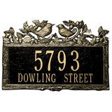 Woodland 2-Line Wall Address Plaque