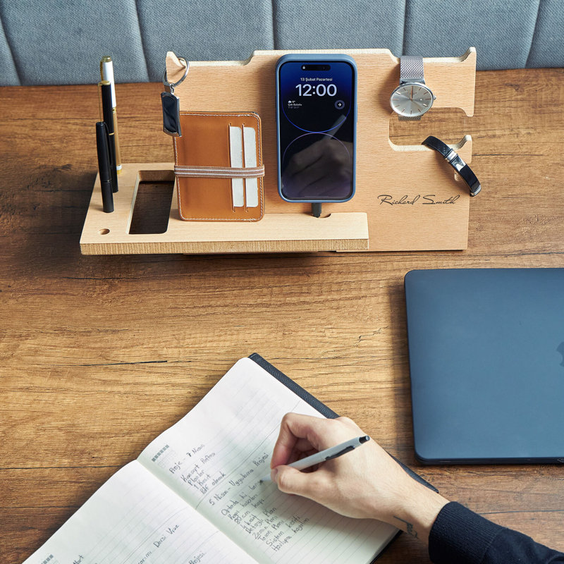 Wood Desk Organiser, Yes