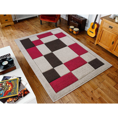 Araldo Chequered Area Rug
